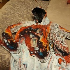 Unisex galaxy bright sweatshirt, worn once.